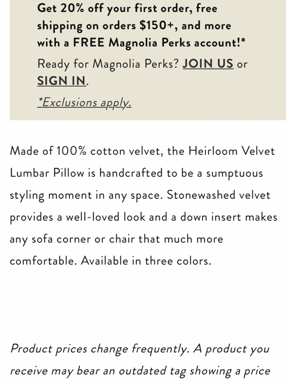 Heirloom Velvet Lumbar Pillow in Bay Green - Picture 8 of 9